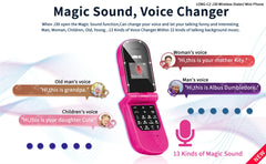 UNIWA J30 2G هاتف محمول صغير قابل للطي ببطاقة واحدة صدفية زر ضغط لاسلكي بلوتوث اتصال صوتي سحري سماعة أذن بدون استخدام اليدين
