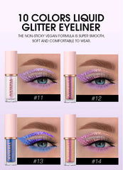 Chameleon Eyeliner Set, 8 Colors, Long-lasting Waterproof  Glitter Liquid Eyeshadow, No Smudging, Fast-drying, Eye Makeup Gift