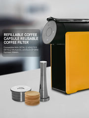 كبسولة قهوة قابلة لإعادة التعبئة متوافقة مع آلات صنع القهوة DETAL Q NDIQ7323 DETALQ MILKQOOL LAVAZZA EP MINI