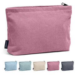 Corduroy Travel Cosmetic Bag Portable Makeup Storage Bag Purses Women Large Capacity Zipper Make Up Organizer Storage Clutch