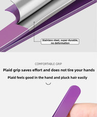 Eyebrow Tweezer 4Pcs Colorful Hair Beauty Fine Hairs Puller Stainless Steel Slanted Eye Brow Clips Removal Makeup Tools