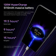 Xiaomi Redmi Note 14 Pro+ Plus 5G Global Version Cell Phone 200MP AI Camera Snapdragon 7s Gen 3 120W HyperCharge 1.5K 120Hz IP68
