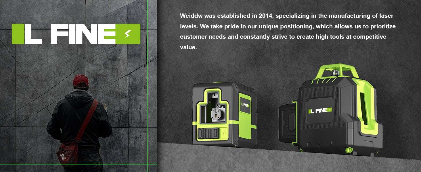 Lfine Laser Level 2 Lines Cross Green Level Laser Horizontal Vertical Nivel Laser automatic 360°Self-Leveling laser level Tools