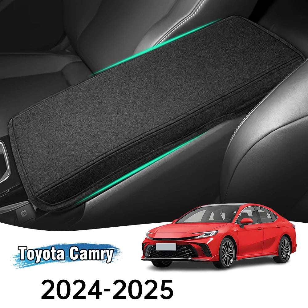 For Toyota Camry 2024 2025 Central Armrest Box Protection PU Leather Pad Cover Interior Decoration toyota Accessories（ LHD）