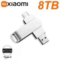 Xiaomi 16TB USB3.2 Flash Drive Metal High-Speed Pen Drive 8TB 4TB Waterproof Type-C USB Pen Drive For Computer Storage Devices