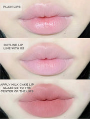 قلم تحديد الشفاه Nude Lip Liner Gege Bear Matte Velvet Lip Liner يدوم طويلاً ومقاوم للماء وقلم رسم خط الشفاه