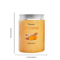 Catindra Turmeric Body Scrub Cleansing Exfoliator Removes Dark Spots Melanin Moisturizing Skin Care Exfoliating Scrubs