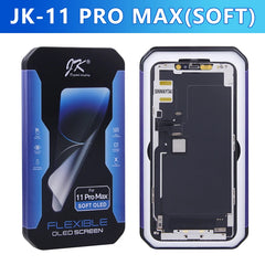 JK SOFT OLED شاشة LCD ل iPhone XS Max 12 13 14 16e Pro Max LCD شاشة تعمل باللمس محول رقمي استبدال التجميع