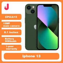 هاتف Apple iPhone 13 مفتوح 6.1 بوصة Retina XDR OLED RAM 4GB ROM 128/256GB Face ID A15 IOS 5G iPhone13 Smartphone
