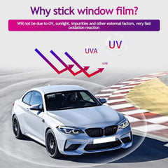 50x3m Car Windshield Sun Visor Strip Tint Film Front Glass VLT 1%-50% Sun Shade Window Film Decal Car UV Protector Foils Stickes