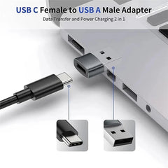 1/2pcs USB C Adapter Type C To USB Adapter for Mobil Phone Male To Female USB C Converter USB Type-C Converter for PC Laptops