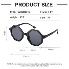 2023 Children Cute Striped Polygon UV400 Sunglasses Baby Girls Outdoor Sun Protection Sunglasses Kids Eye Protection Sun Glasses