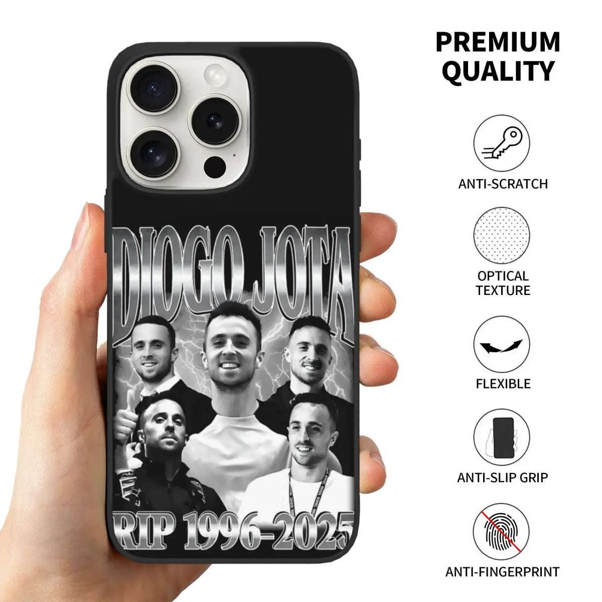 Luxury TPU Case For iPhone 15 Pro Max Diogo Jota Rest In Peace Cover Soft Phone Case
