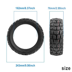 إطار خارجي 10x2.75-6.5 لسكوتر سبيدواي 5 دوالترون 3 الكهربائي مقاس 10 بوصات 10*2.75-6.5 بدون أنابيب للطرق الوعرة
