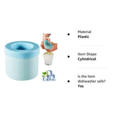 Silicone Ice Cube Mold Round Ice Bucket Summer Homemade DIY Refrigerator Freeze Ice Maker Creative Ice Cube Mold Barware Tools