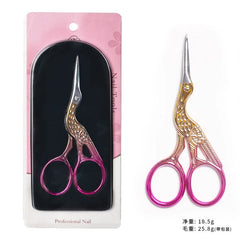 1pc European-style Makeup Scissors 9CM Compact Stainless Steel Small Professional Eyebrow Nose Hair Cut Manicure Nail Tools