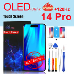 PINZHENG High Quality Screen INCELL LCD OLED For iPhone 14 Pro 15 Plus 13 Pro Max Display For iPhone Replacement With Tools