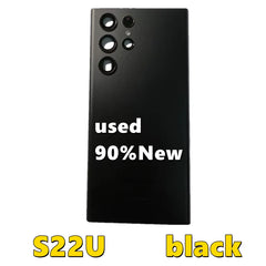 Original Used S22 Ultra Back Glass Cover For Samsung S22U 5G , SM-S908 Glass Battery Cover Door Back Housing Rear Case 90%New
