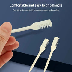 10PCS Ultra-Thin Nose Hair Scissors - Precision Trimmer, Ergonomic Design for Safe & Easy Grooming, Compact & Travel-Friendly