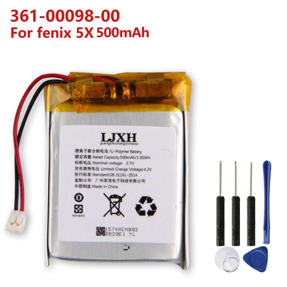 New Replacement Battery For Garmin Fenix 5 6 Fenix 5S 5X Forerunner 935 945 361-00097-00 361-00096-00 361-00098-00 255mAh