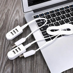 كابل تمديد شاحن موزع 5 فولت متعدد المنافذ من One for Three، كابل تمديد خارجي، موزع USB3.0