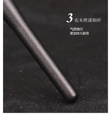 Piccasso Grey Makeup Brush FB18 Round Foundation Brush Soft Fiber Hair Solid Wood Professional Foundation Brush Grooming Brush