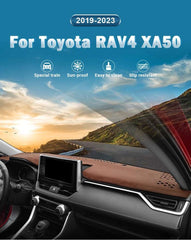 For Toyota RAV4 XA50 2019 2020 2021 2022 2023 2024 RAV 4 Hybrid Car Dashboard Cover Avoid Light Pad Anti-UV Carpets Non-Slip Mat