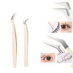High Quality Latest  Stainless Steel Eyelash Extensions Tweezers Rose Gold color All Color Customized Eyelash Tweezers