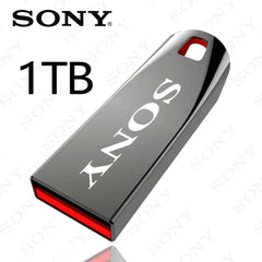 محرك أقراص فلاش أصلي من سوني بسعة 2 تيرابايت بمنفذ USB 3.0 صغير عالي السرعة معدني، محرك أقراص محمول بسعة 1 تيرابايت، مقاوم للماء، تخزين ذاكرة U Disk