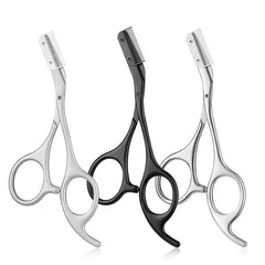 Eyebrow Scissors For Men And Women Makeup Tools One Metal Texture With Comb Eyebrow Razor Beauty Scissors Stainless Steel