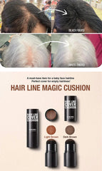 1pcs Pro Hairline Enhancer Stick Waterproof Sweat-Resistant Hair Filling Powder for Thinning Hair Hair Shadow Shading Sponge Pen