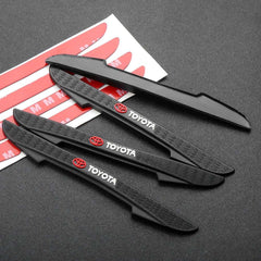 4Pcs Car Door Edge Anti-collision Strips Bumper Trim Sticker Accessories For Toyota Rav4 Corolla Chr Yaris Camry Cross Auris TRD