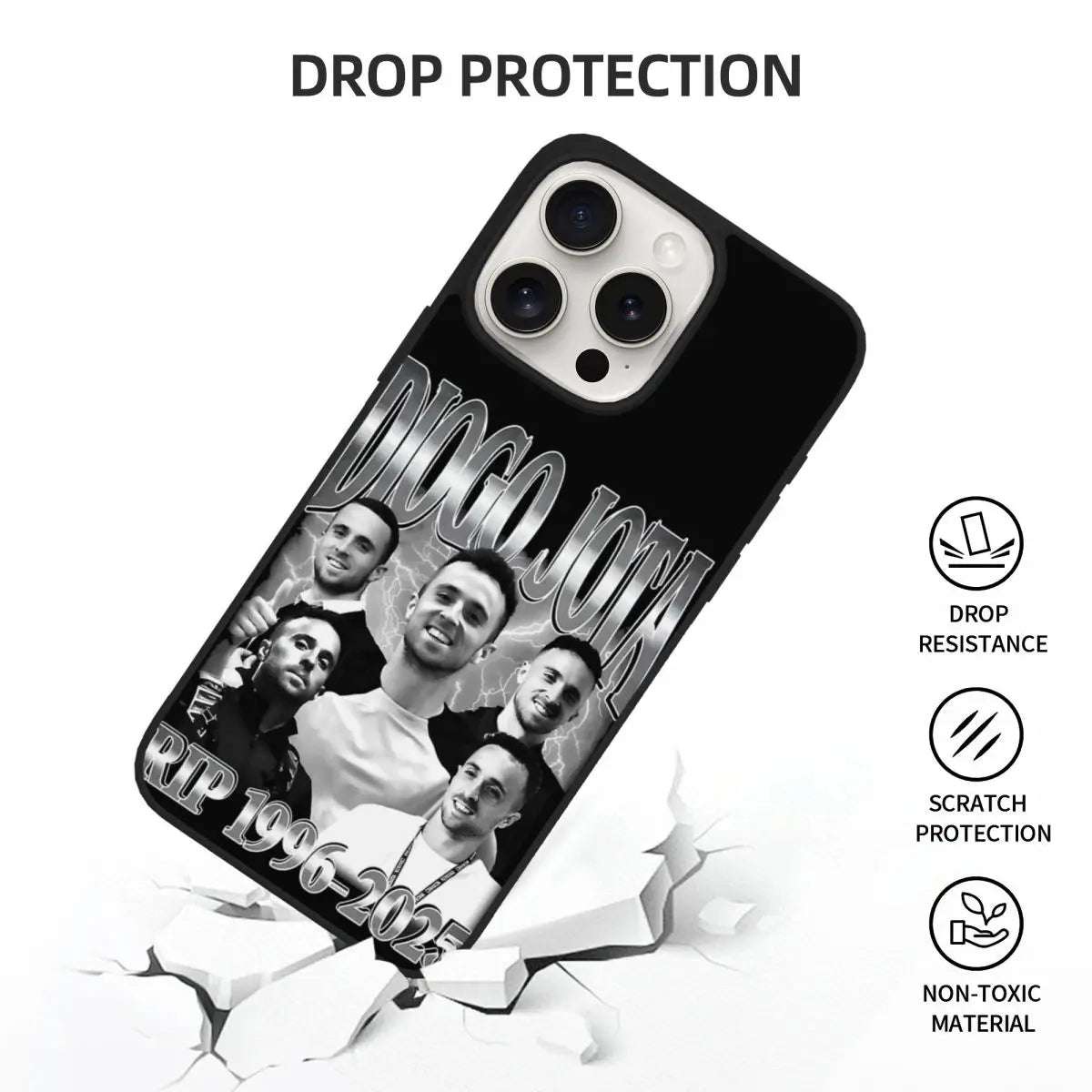 Luxury TPU Case For iPhone 15 Pro Max Diogo Jota Rest In Peace Cover Soft Phone Case