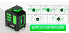 HILDA Laser Level 2 lines/5 Lines 360 Automatic Leveling Level Construction Tool Equipment Green Light Cross Laser Good Gift