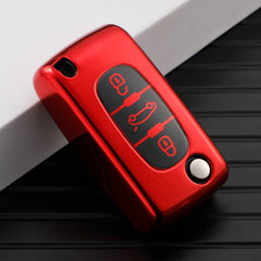 For Peugeot 107 207 307 308 407 607 206 4007 3008 5008 For Citroen C2 C3 C4 C5 C6 C8 2/3 Buttons TPU Car Remote Key Case Cover