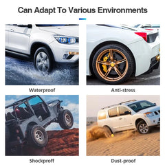 Tire Pressure Monitoring System Temperature Warning New C External Battery Version Sensors Solar TPMS Car Tyre Pressure Monitor