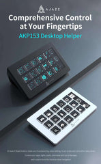 AJAZZ AKP153E Stream Deck Multifunctional Console Panel Desktop Assistente 15 Macro Keys Trigger Actions Custom Mini Keyboard