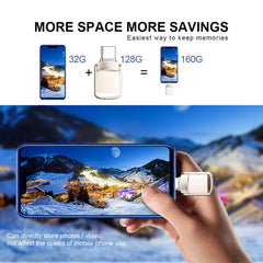 محرك أقراص فلاش USB 3.1 أصلي من لينوفو بسعة 2 تيرابايت معدني U Disk 2 في 1 OTG 1024 جيجابايت 128 جيجابايت 512 جيجابايت 1 تيرابايت للهواتف والحاسوب