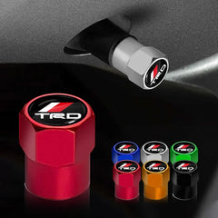 أغطية صمامات إطارات وعجلات سيارات جديدة مكونة من 4 قطع، ملحقات مُجددة متوافقة مع TRD TOYOTA Crown Reiz Corolla Prada Alphard Yaris Vitz Camry GT