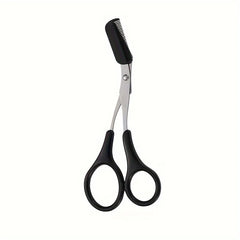 1pc Comb Eyebrow Scissors Professional Precision Eyebrow Trimming Scissors Hair Removal Beauty Tools。
