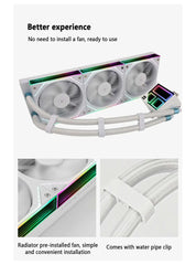 مبرد تبريد مائي متعدد الاستخدامات Thermalright FROZEN INFINITY 360، مزامنة ARGB Divine Light، يدعم LGA1700/AM5/AM4