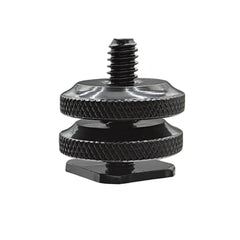 Dual Nut Cold Shoe 1/4 Hot Shoe Mount Phone Holder Adapter Bracket For Double-Layer Camera Hot Shoe Adapter Accessories