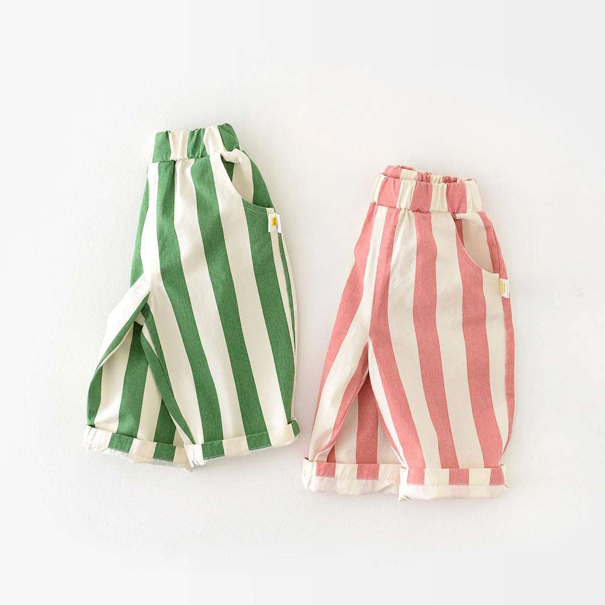 MILANCEL Spring New High Waist Cool Kids Baby Stripe Pants Korean Style Casual Children School Trousers Outwear Clothing