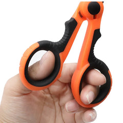 420 Stainless Steel Fishing Scissor Accessories Electrician Portable Scissors Plier Cut PE Braid Line Lure Carp Fishing Tools