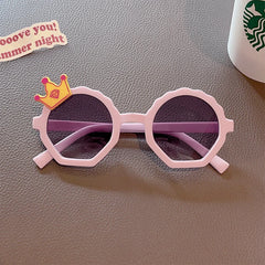 2023 Children Cute Striped Polygon UV400 Sunglasses Baby Girls Outdoor Sun Protection Sunglasses Kids Eye Protection Sun Glasses