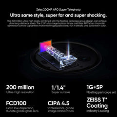 China Version VIVO X200 PRO 5G Dimensity 9400 CPU 6.78 inch AMOLED 120HZ Screen 6000mAh 90W Flash Charger OTA NFC 50MP camera