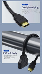 HDMI Splitter Adapter Cable 1 Male To Dual HDMI-compatible 2 Way Female Y Splitter Cable 1 in 2 Out for Laptop TV Monitor