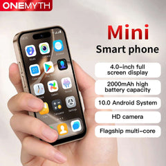 ONEMYTH M16Pro 4.0" Android 10 Mini SmartPhone, Dual SIM, 2000mAh, 5MP Camera, 2GB+16GB, Face Unlock, Type-C