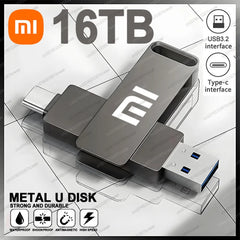 Xiaomi USB 3.2 16TB USB Flash Drive Memory Type-c 2-In-1 8TB 16TB OTG Pendrive 2TB High Speed Flash Disk 2TB For Computer