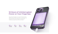 هاتف OUKITEL P1 الذكي فائق النحافة - Android 14 Helio G99 شاشة AMOLED مقاس 6.7 بوصة وتردد 120 هرتز وذاكرة وصول عشوائي (RAM) سعة 8 جيجابايت وذاكرة قراءة فقط (ROM) سعة 256 جيجابايت وكاميرا بدقة 50 ميجابكسل وبطارية 5150 مللي أمبير في الساعة وتقنية NFC